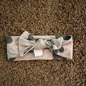 Copper Pearl Graphic Floral Knotted Headband